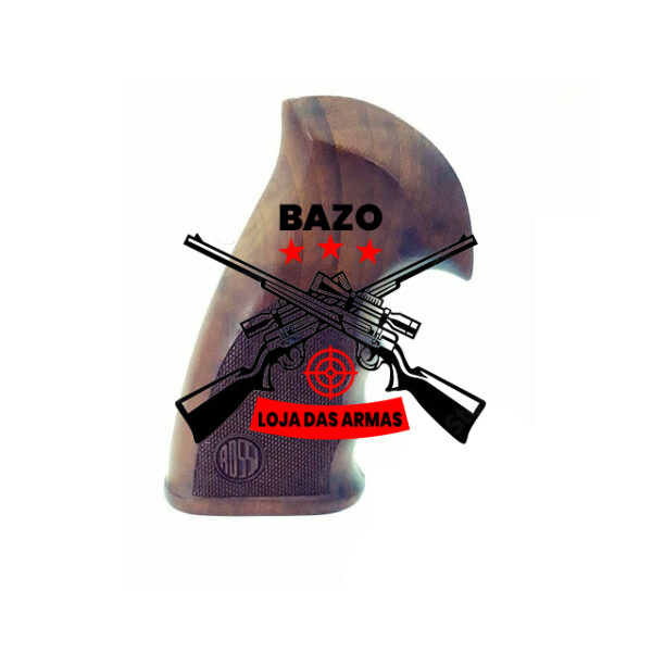 Cabo Rossi Anatômico em Madeira para Revolver 6, 7 e 8 Tiros – Destro