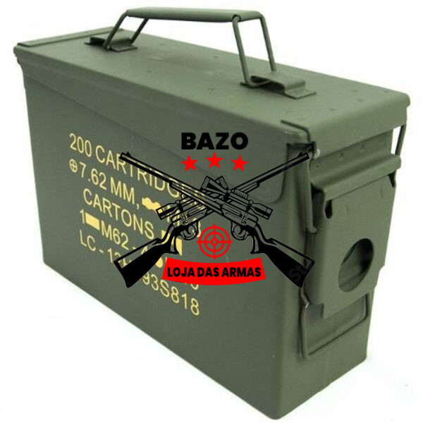 Caixa Munição Oem 200m 7-62 Aço Verde Caixa Munição Oem 200m 7.62 Aço Verde