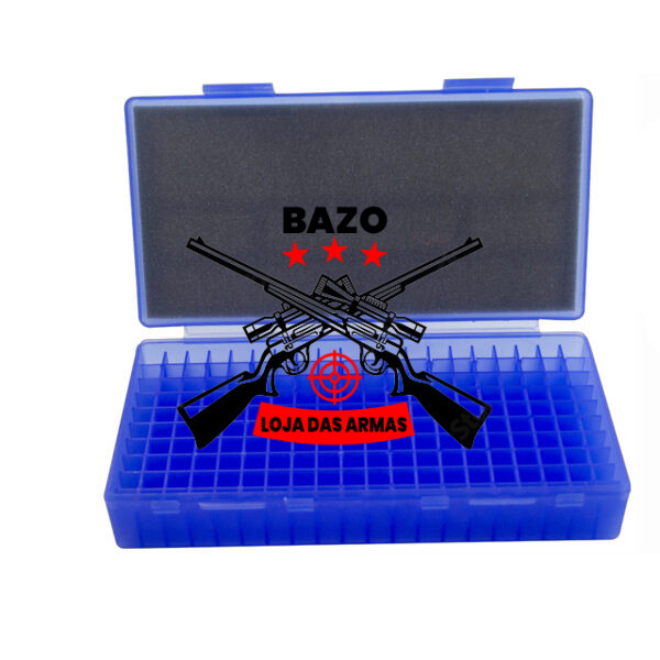 Caixa Munição Shotgun – 200 Slots – 38 e 357 – Plástico – Azul 2 Caixa Munição Shotgun – 200 Slots – 38 e 357 – Plástico – Azul