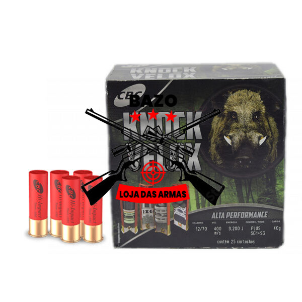 Cartucho Cbc 12/70 Knock Plus – Sg1 + Ch-Sg