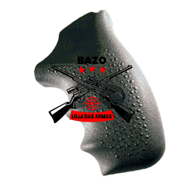 Empunhadura Combat para Revolver Taurus Compacto 5 Tiros Polímero Preto