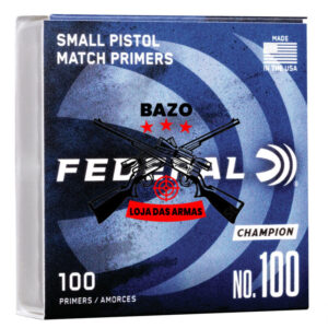Espoleta Federal CHAMPION SMAL PISTOL NO 100 – CX 100 Espoleta Federal CHAMPION SMAL PISTOL NO.100 – CX 100