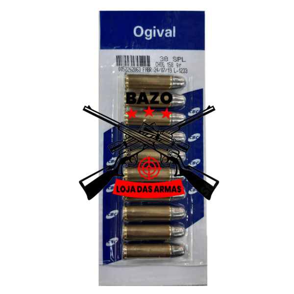 Munição CBC 38 CHOG SPL 158GR
