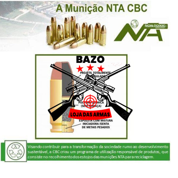 Munição CBC 380 AUTO EOOG 95GR NTA CXT C