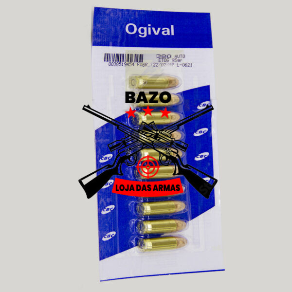 Munição CBC 380 AUTO ETOG 95GR