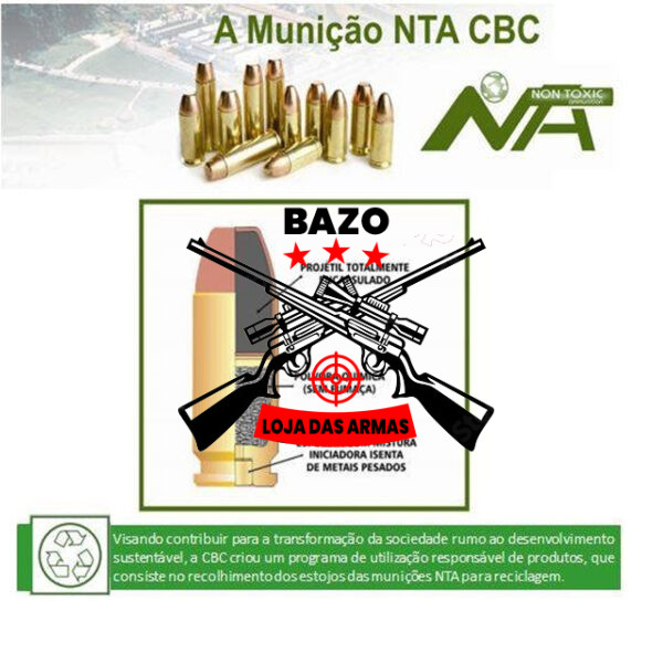 Munição CBC 9MMLUGER EOOG 124GR NTA CXT C 3 Munição CBC 9MMLUGER EOOG 124GR NTA CXT C