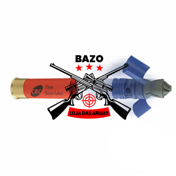 Munição CBC Cartucho 12-70 Balote Knock Down Sabot 3 Munição CBC Cartucho 12/70 Balote Knock Down Sabot