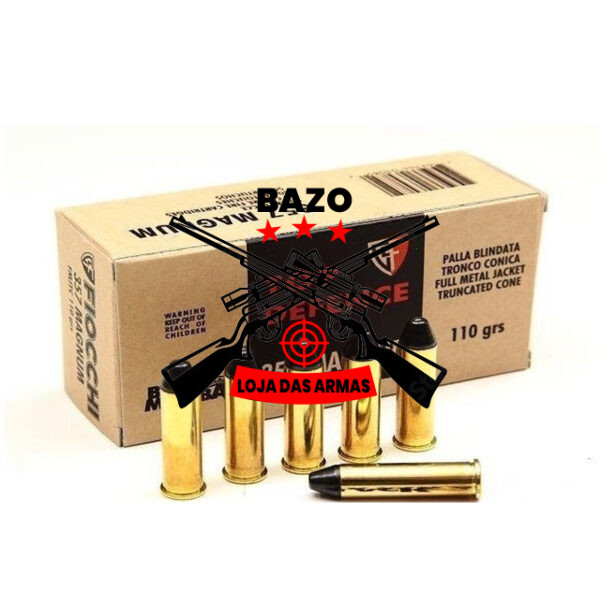 Munição Fiocchi 357 MAGNUM FMJTC BLACK MAMBA 110gr – Cx 50 Munição Fiocchi 357 MAGNUM FMJTC BLACK MAMBA 110gr – Cx 50