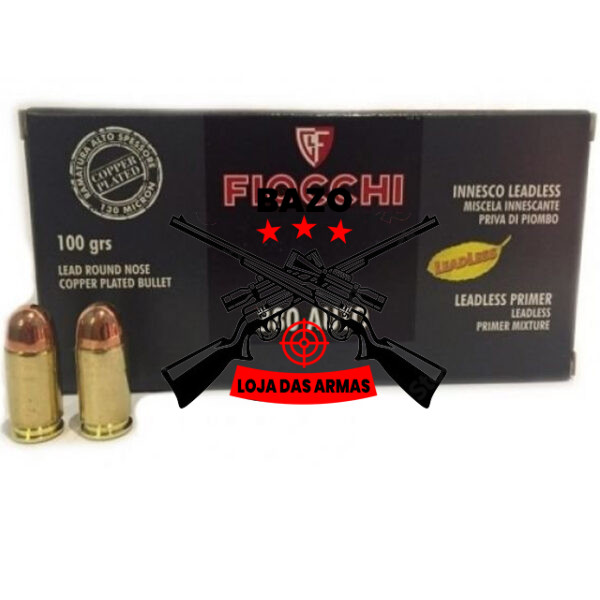 Munição Fiocchi 380 AUTO RNCP 100gr – Cx 50 Munição Fiocchi 380 AUTO RNCP 100gr – Cx 50