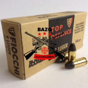 Munição Fiocchi 9mm FMJTC BLACK MAMBA 100gr – Cx 50 Munição Fiocchi 9mm FMJTC BLACK MAMBA 100gr – Cx 50