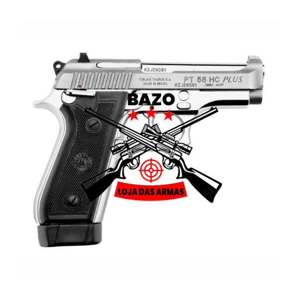 PISTOLA TAURUS PT 58 HC PLUS INOX CAL. .380