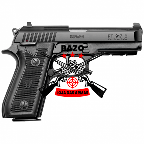 pistola-taurus-917-oxidado-fosco-calibre-9mm-luger-2 PISTOLA TAURUS PT 917C OXIDADO FOSCO 9 MM